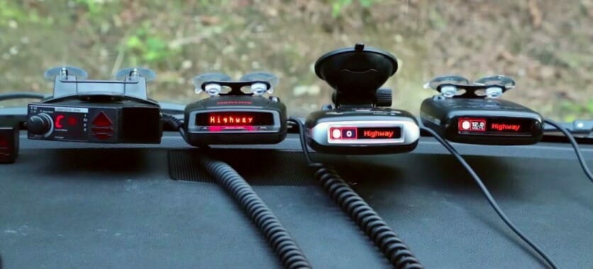 360 grados de detección de velocidad coche limitada aviso de voz anti radar detector Rojo 