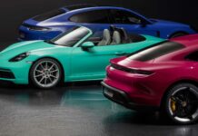 Porsche abarca muestras de pinturas con más de 160 colores y matices únicos