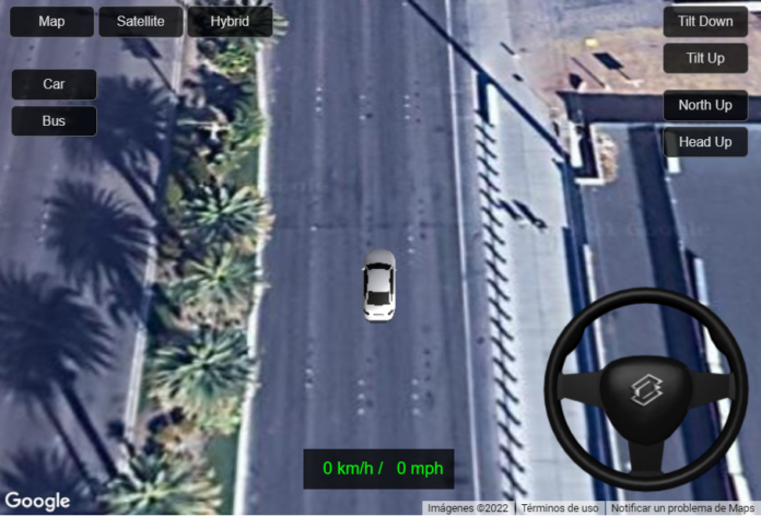 Simulador de Google Drive, Google car simulator