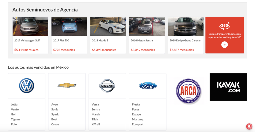 Las 10 mejores páginas para comprar autos usados en México