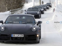 Espiados varios prototipos del Porsche 911: el Cabrio, el Carrera y el Hybrid en las carreteras de Nurburgring