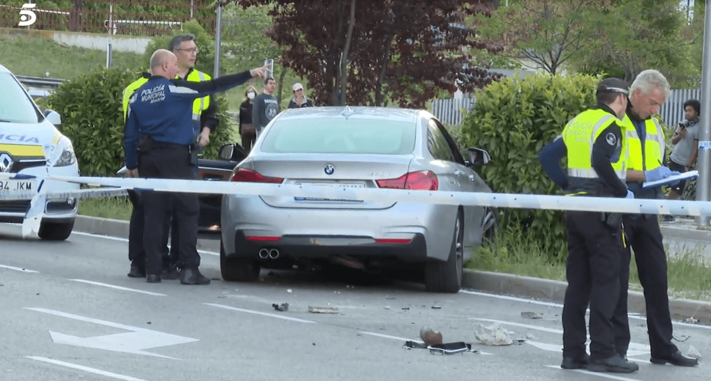 Accidente - conductora chocó sin carnet y ebria en Madrid, España