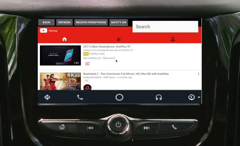 Cartube app para Android Auto