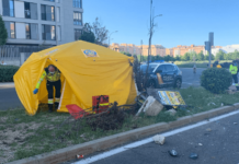 En libertad la conductora que chocó sin carnet y ebria en Madrid