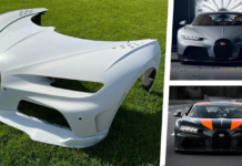 Paneles frontales del Bugatti Chiron