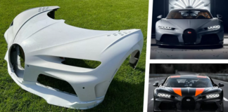 Paneles frontales del Bugatti Chiron