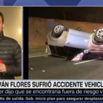 Senador Flores sufre terrible accidente vehicular en la Autopista Costanera Norte