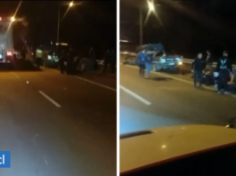10 motociclistas chocaron en Iquique