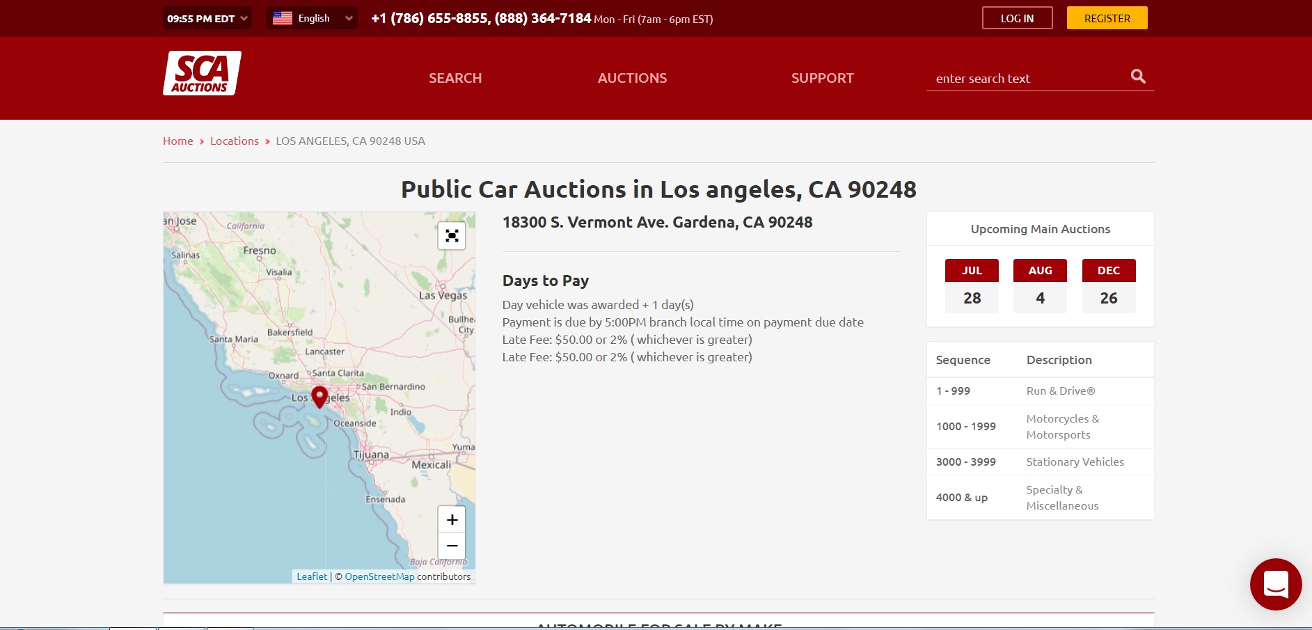 Public Tow Auctions and Police Impound Car Auctions in California