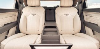 Bentley detalla el asiento de aerolínea lujosa y de alta tecnología de Bentayga EWB