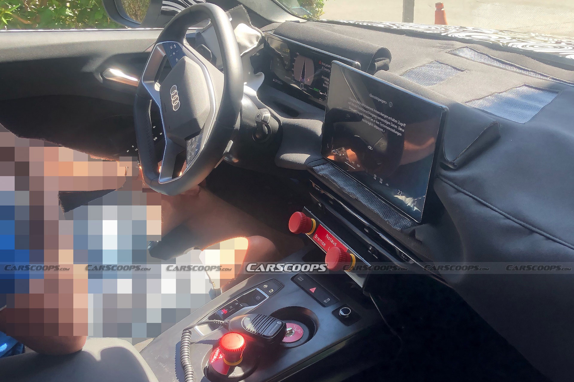Fotos espía interior Audi A4 2024