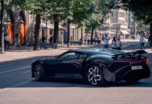 Nuevo Bugatti La Voiture Noire captado paseando por las calles de Zúrich