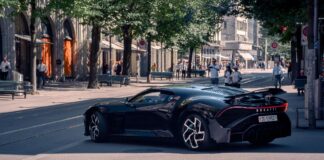 Nuevo Bugatti La Voiture Noire captado paseando por las calles de Zúrich