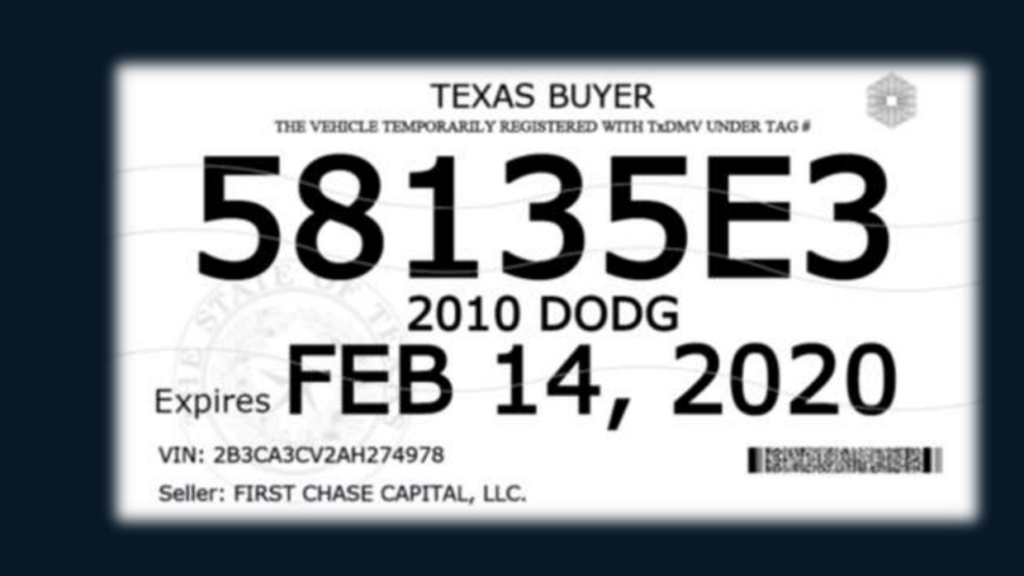 Cómo saber si una placa temporal es legal en Texas Gossip Vehiculos