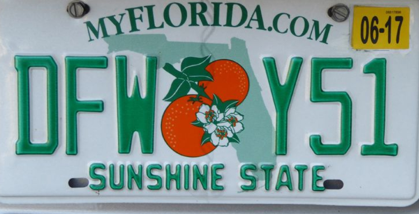 Requisitos para sacar placas nuevas en Florida 