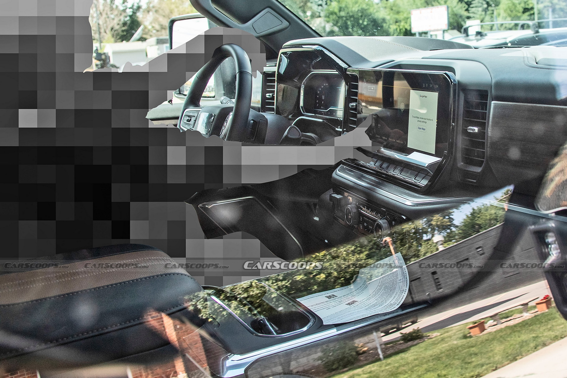 Fotos espías Chevrolet Silverado HD 2024 interior