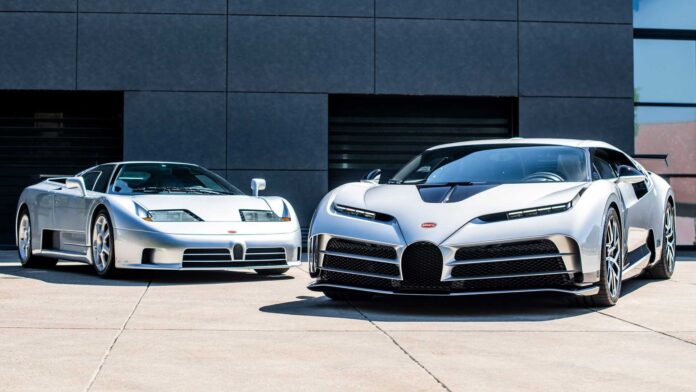 Bugatti Centodieci luce un espectacular tono en plata