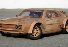 Dodge Charger de madera inspirado en Rápidos y Furiosos 8