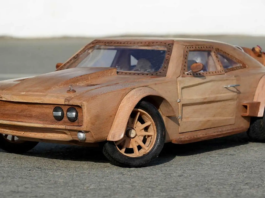 Dodge Charger de madera inspirado en Rápidos y Furiosos 8
