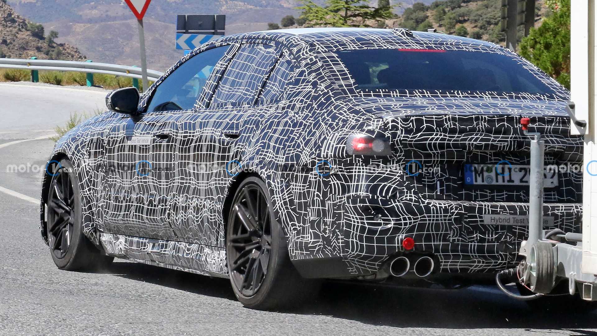 Fotos espía del BMW M5 2024 Trasera