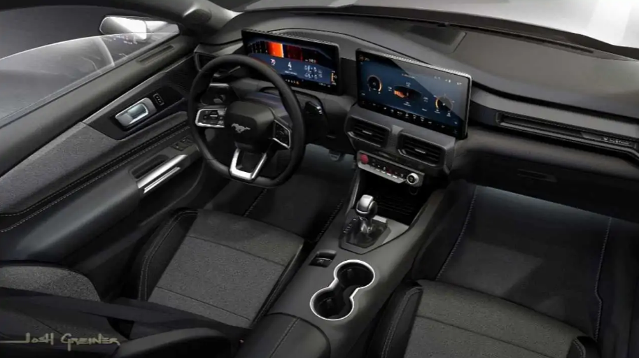 Ford Mustang 2024 revela su interior con dos pantallas separadas tipo