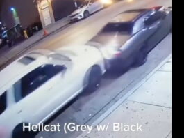 Delincuentes se roban un Dodge Challenger Hellcat empujándolo con un Dodge Durango (+Video)