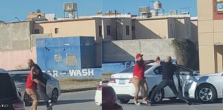 Video capta pelea entre dos hombres luego de que chocaran en Ciudad Juárez