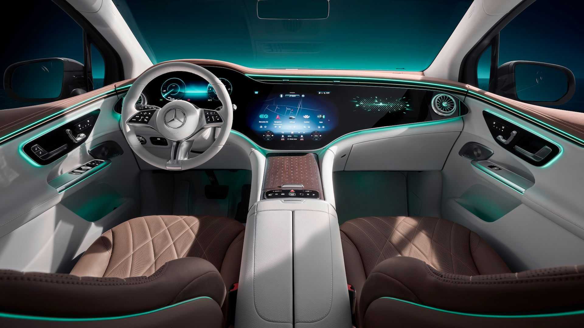 Adelanto interior del Mercedes-Benz EQE SUV