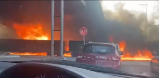 Brutal explosión en Aguascalientes tras el choque de una pipa con el tren