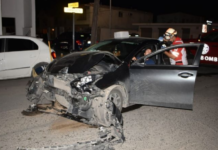 MÉXICO – Conductor se pasa el alto ocasionando un fuerte accidente en colonia Guerrero