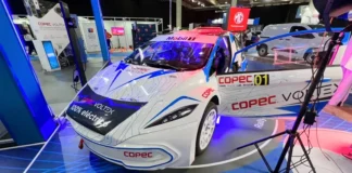 Llega a Chile el RX2e primer auto de rally eléctrico