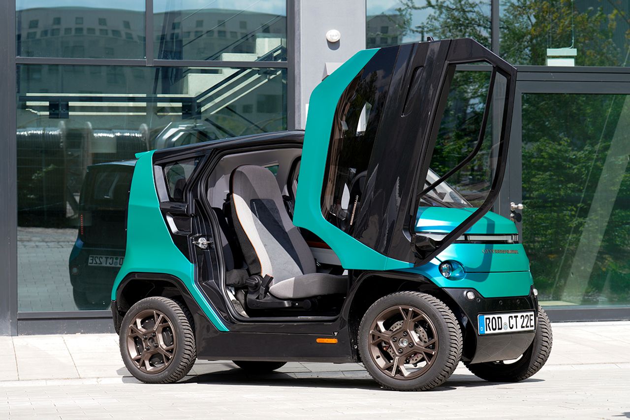 The new electric minicar, the City Transformer CT-1 2024