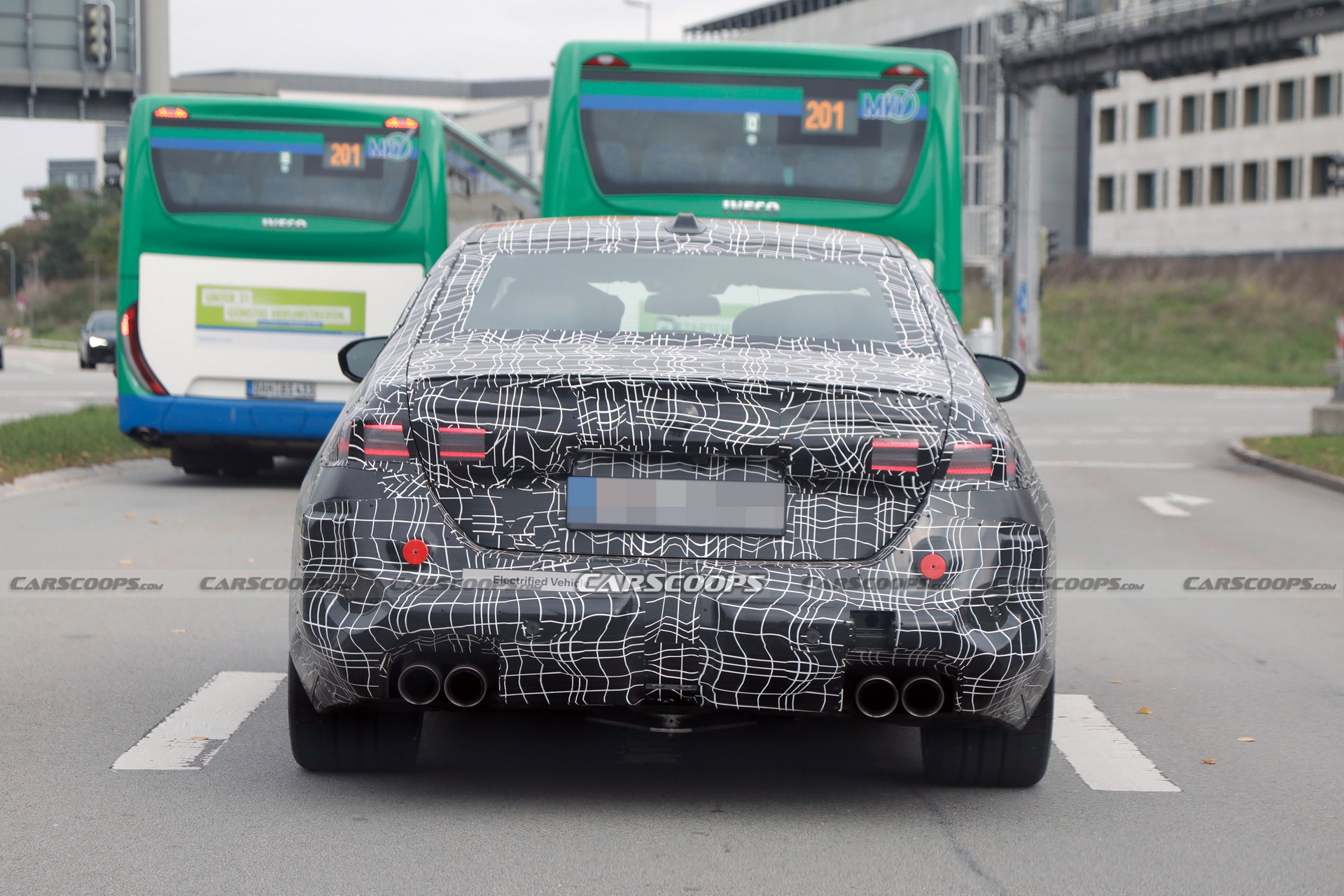 Spy pictures BMW M5 2024 hybrid