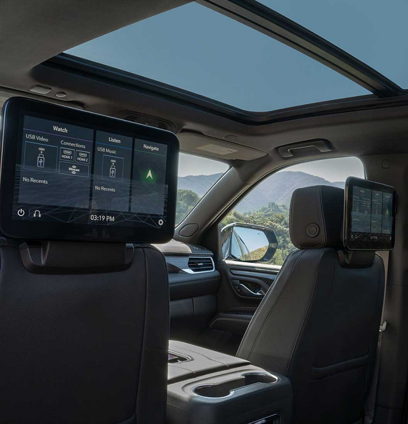 Interior de la lujosa GMC Yukon Denali