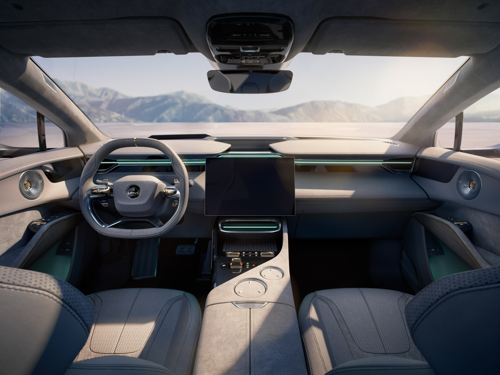 Interior del SUV Lotus Eletre 2024