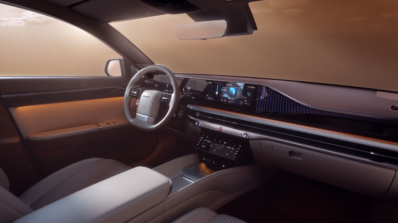 Interior of the new Hyundai Grandeur 2023
