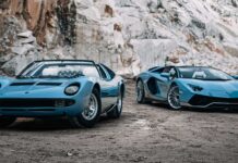 Lamborghini Aventador rinde honor al Miura Roadster