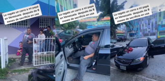 Regala auto a su papá y en TikTok se burlaron porque es un Optra