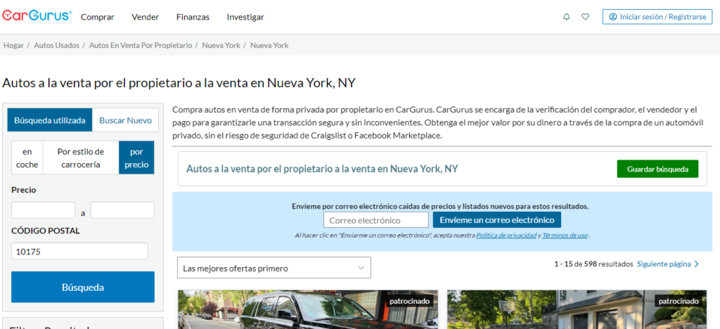 Venta De Carros En New York Por Personas Particulares