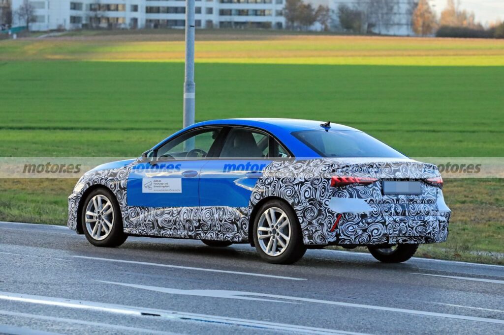 Audi A3 Sedan 2024 captured in the first tests in Europe New Electric