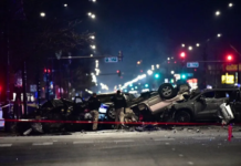 Auto robado ocasionó choque múltiple en Chicago