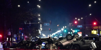 Auto robado ocasionó choque múltiple en Chicago