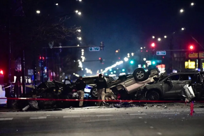 Stolen car caused multiple crash in Chicago