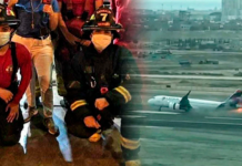 Bomberos que murieron en accidente del aeropuerto de Lima