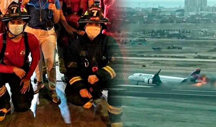 Bomberos que murieron en accidente del aeropuerto de Lima