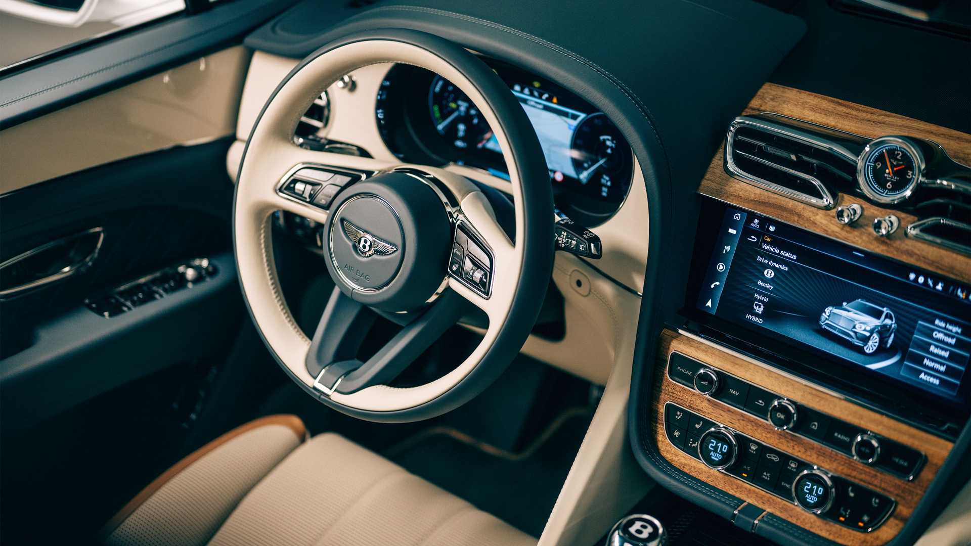 Cockpit of the Bentley Bentayga Odyssean Edition