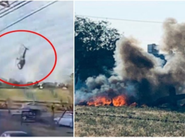Helicóptero se desploma en Aguascalientes