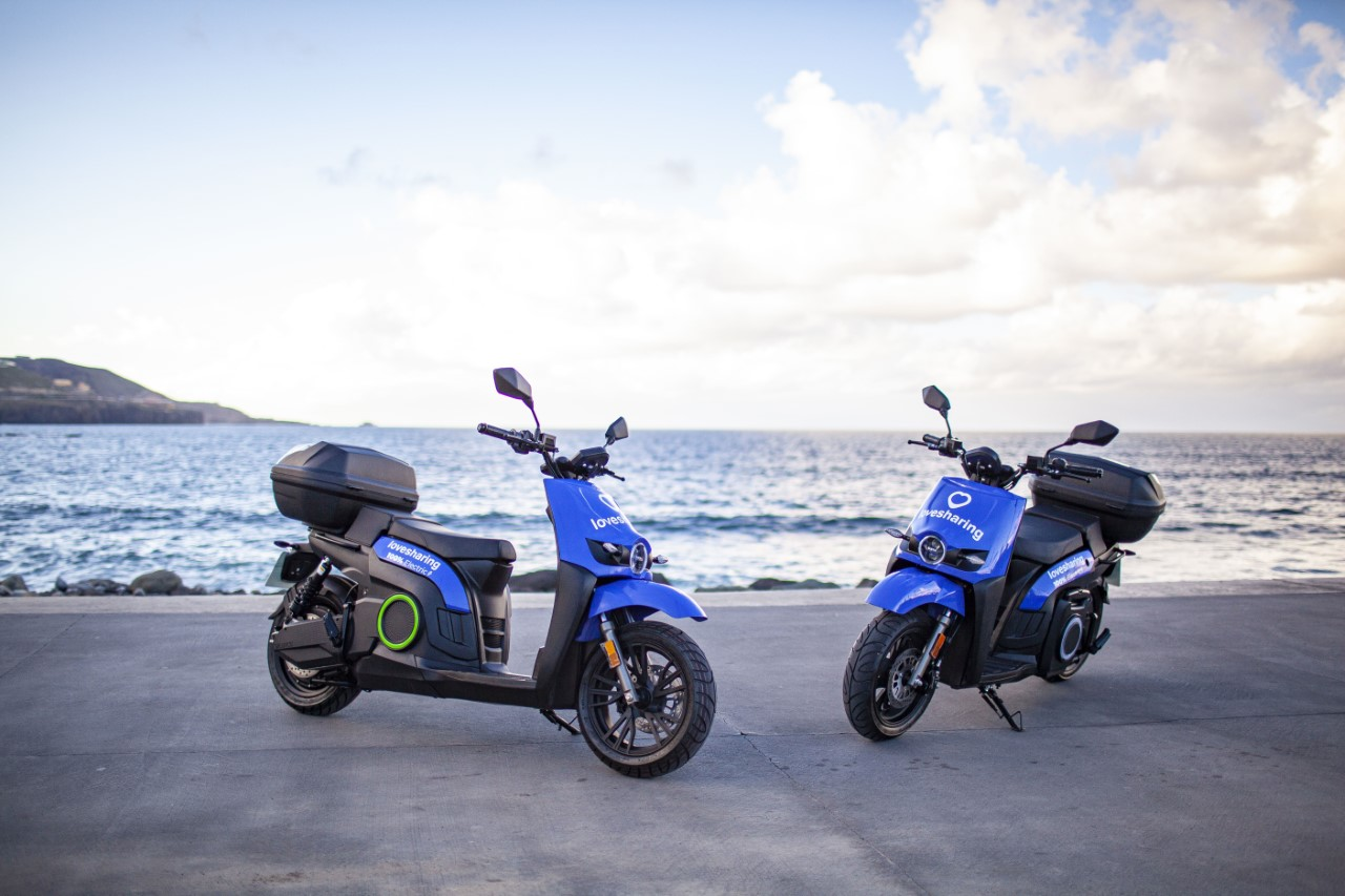 Las Motos eléctricas Lovesharing ya no estarán disponibles en Tenerife