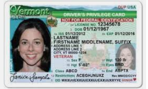 Licencia de conducir para indocumentados de Vermont