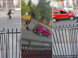 Niño le quitó la pistola al delincuente durante portonazo